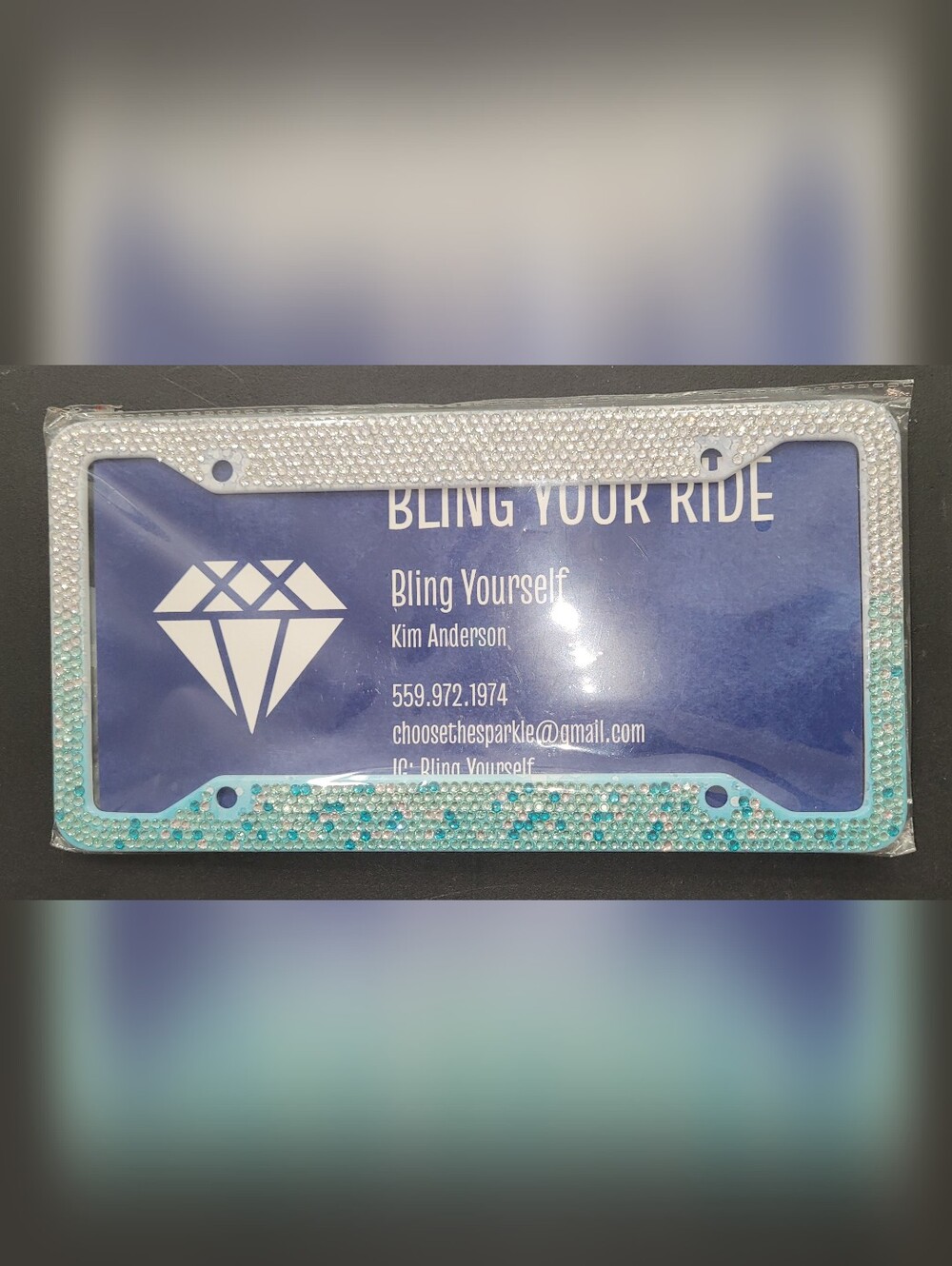 Bling Rhinestone License Plate Frame - Picture 12 of 12